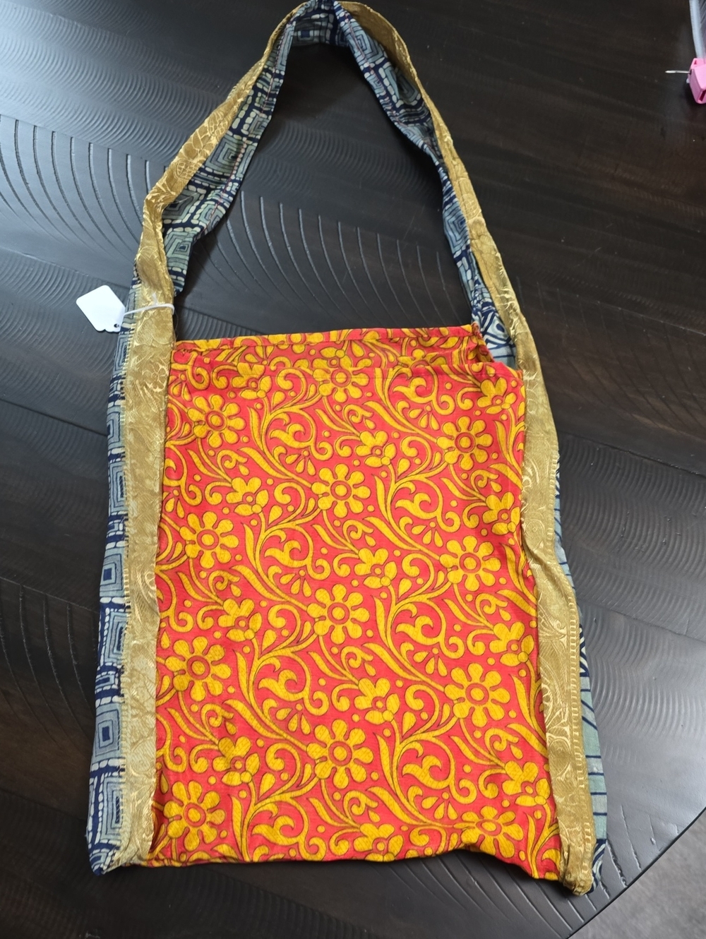 P41 Raj Red and Yellow Floral Shoulder Bag